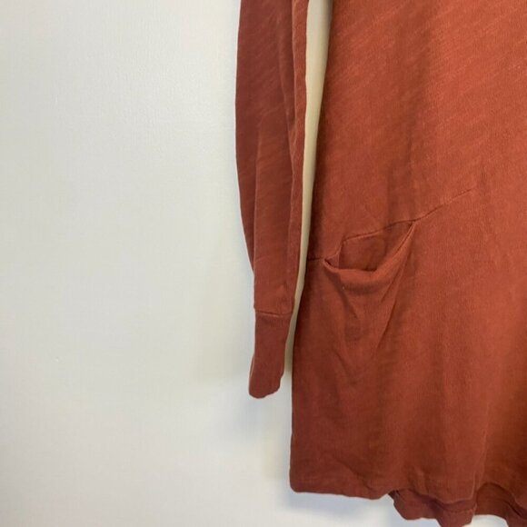 Peruvian Connection Brown Long Sleeve Tunic with Pockets - Picture 3 of 14